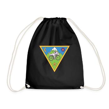 Albert Hofmann LSD Triangle - Drawstring Bag - black - Front