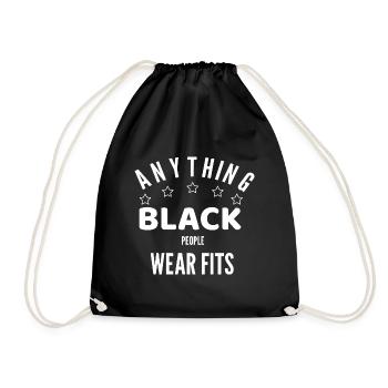 TOUT CE QUE LES NOIRS PORTENT CONVIENT - Sac de sport léger - noir - Devant