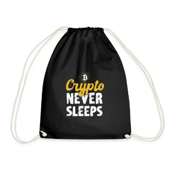 Crypto - Drawstring Bag - black - Front