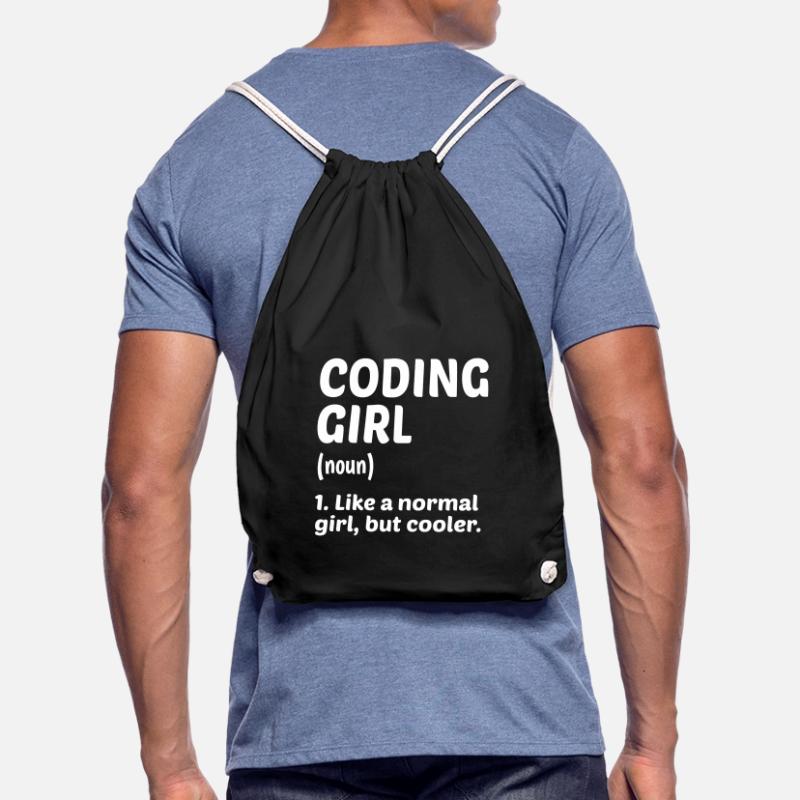Coding Girl Definition Noun Software Developer Pro Turnbeutel