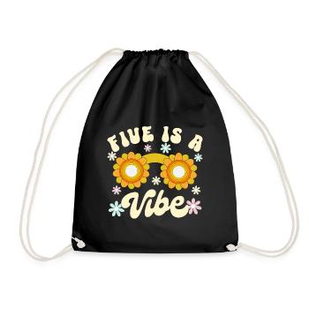 Né En 2019 5 Ans Anniversaire Enfant Fille Garçon - Sac de sport léger - noir - Devant