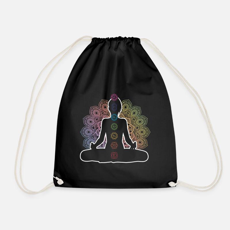 Chakra Meditation Chakra Meditation Zen - Turnbeutel - Schwarz