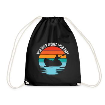 Whatever Floats Your Boat Kayaking Rowing Paddle R - Turnbeutel - Schwarz - Vorne