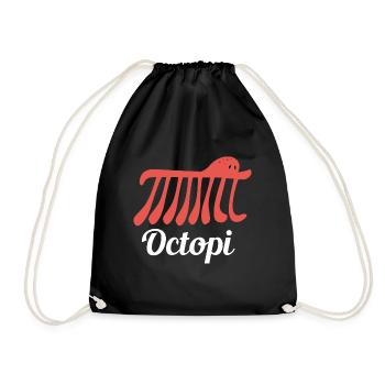 Octopi Mathe Mathematik Lehrer Math Wissenschaft - Turnbeutel - Schwarz - Vorne