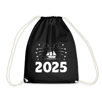 Pédalo sur le thème du Nouvel An - Sac de sport léger - noir - Devant