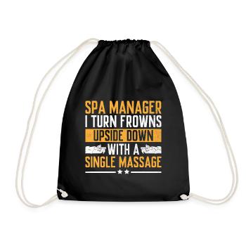 Gestionnaire de SPA Emploi Bien-être Drôle Gestion de SPA Sayi - Sac de sport léger - noir - Devant