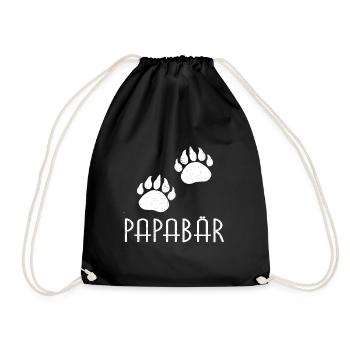 Stolzer Vater Papabär Vater - Turnbeutel - Schwarz - Vorne