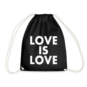 Love is love - Drawstring Bag - black - Front