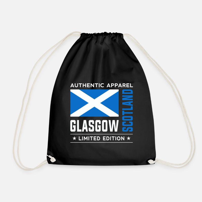 Glasgow - Drawstring Bag - black