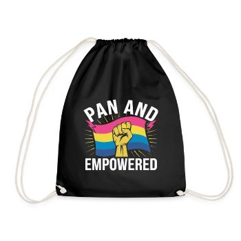 Pan et Empowered LGBTQIA Pride Month Pansexuality - Sac de sport léger - noir - Devant