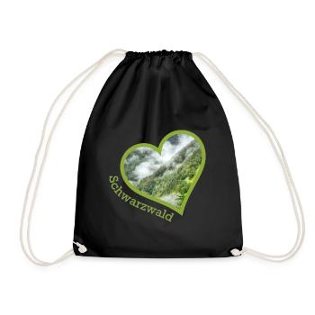 black forest - Drawstring Bag - black - Front
