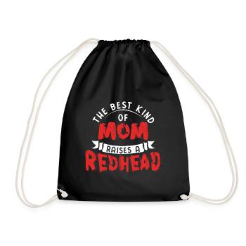 Best Kind Mom Raises Redhead Ginger Son Daughter - Drawstring Bag - black - Front