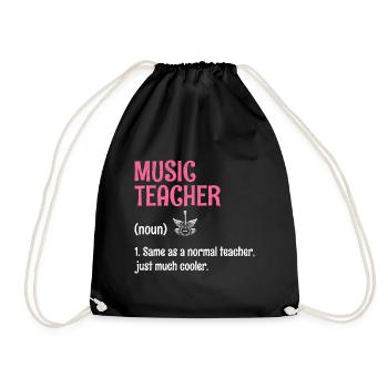 Professeur de musique identique à un professeur normal, juste beaucoup C - Sac de sport léger - noir - Devant