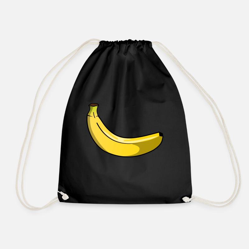 Banane - Turnbeutel - Schwarz