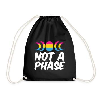 Not A Phase Gay Bisexual Pride Rainbow Lgbtq Diver - Turnbeutel - Schwarz - Vorne