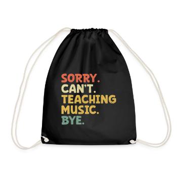 Désolé, je ne peux pas enseigner la musique au revoir Musicien Classe Teac - Sac de sport léger - noir - Devant