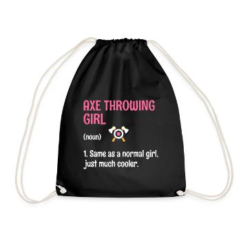 Hache lancer fille définition cible hachette - Sac de sport léger - noir - Devant