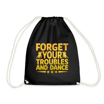 Oubliez vos ennuis et dansez danseur - Sac de sport léger - noir - Devant