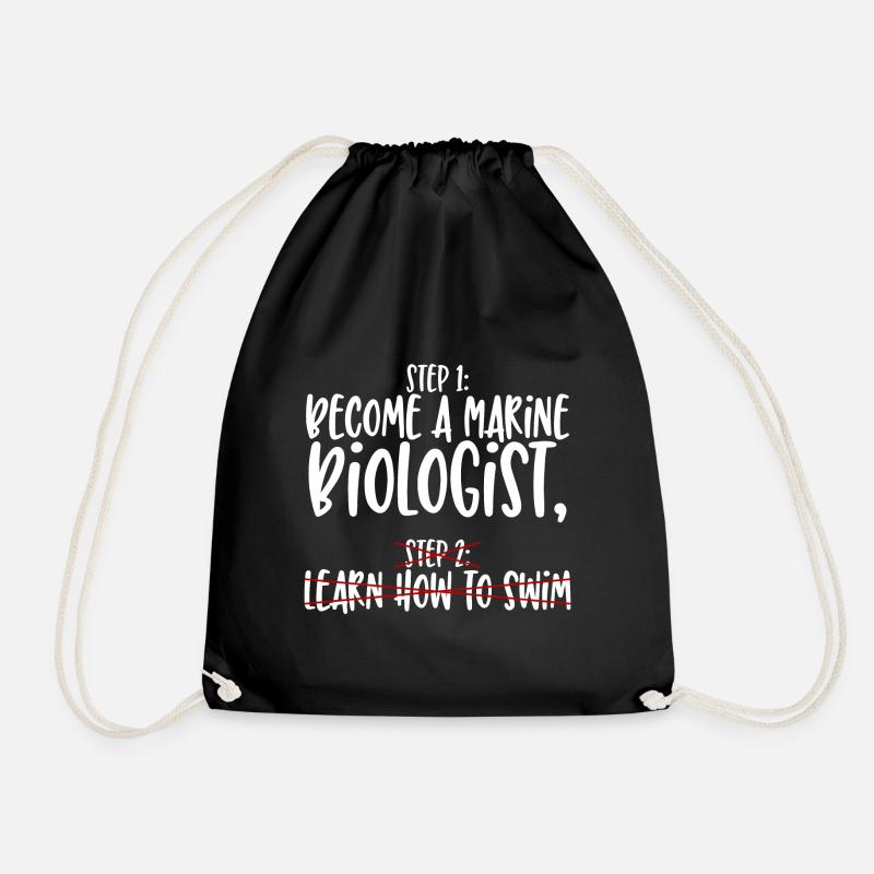 Biologiste marin Étape 1 - Sac de sport léger - noir