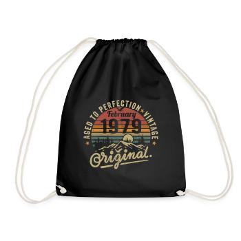 Février 1979 - Février 1979 Anniversaire Février 1979 - Sac de sport léger - noir - Devant