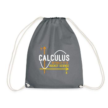 Le calcul est la science de fusée - Sac de sport léger - gris - Devant