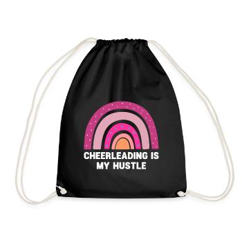 Cheerleading Is My Hustle Cheerleader Gymnast Chee - Turnbeutel - Schwarz - Vorne