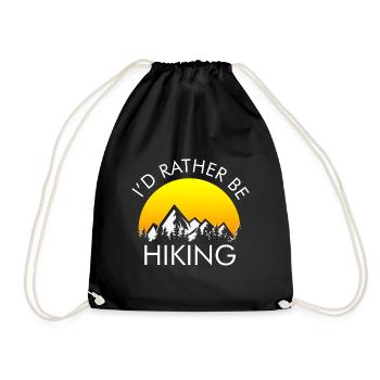 Je préfère faire de la randonnée - Sac de sport léger - noir - Devant