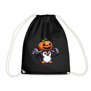 Pingouin d’Halloween Workout Amateur de fitness - Sac de sport léger - noir - Devant