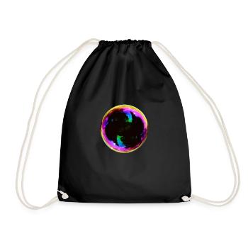 Bulle de savon - Sac de sport léger - noir - Devant