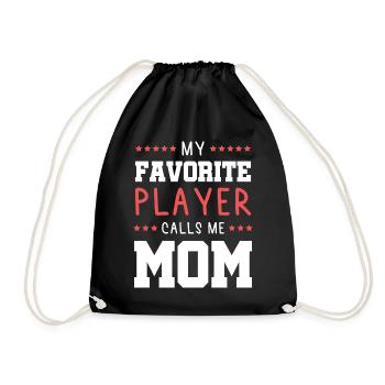 Field hockey mom - Drawstring Bag - black - Front