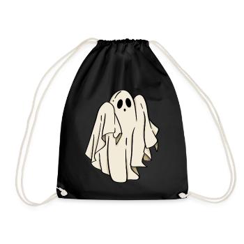 Halloween fantôme - Sac de sport léger - noir - Devant