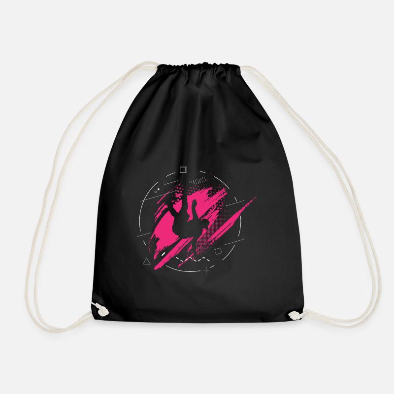 Breakdance Geschenk Pink Mädchen - Turnbeutel - Schwarz