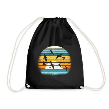 Vintage Birdwatching Bird Birder Oiseaux Birdwatcher - Sac de sport léger - noir - Devant