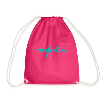 Logo für Kinder - Turnbeutel - Fuchsia - Vorne