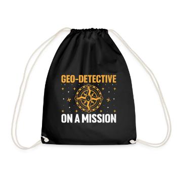 Géocaching Géocache Géocacher Funny Geocacher Sayi - Sac de sport léger - noir - Devant