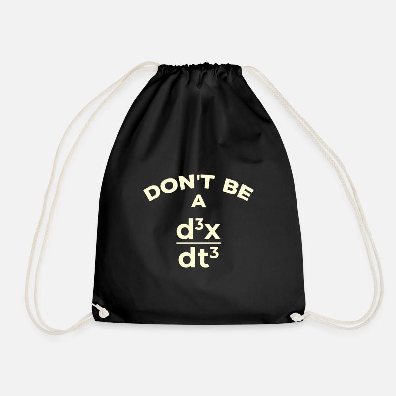 Funny Math Teacher Joke - Drawstring Bag - black