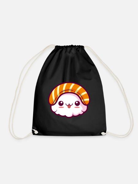 Sushi Kawaii - Turnbeutel - Schwarz