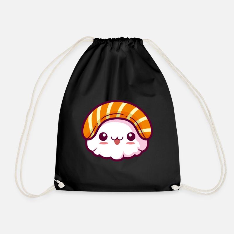 Sushi Kawaii - Turnbeutel - Schwarz
