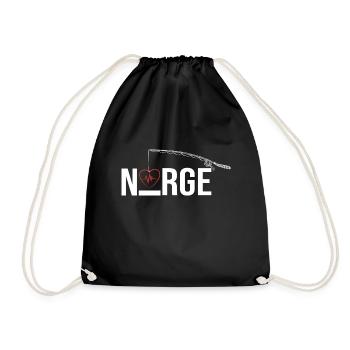 Norge Love small - Turnbeutel - Schwarz - Vorne