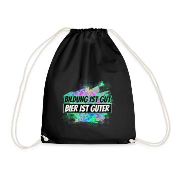 Beer - Drawstring Bag - black - Front
