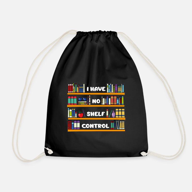 Ich habe keinen Shelf Control Book Nerd - Turnbeutel - Schwarz