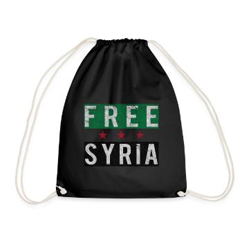 Syrie libre - Sac de sport léger - noir - Devant
