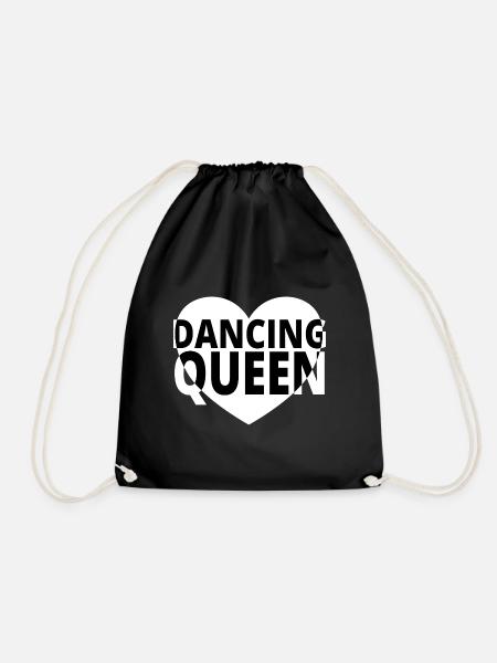 Dancing Queen Geschenkidee T-Shirt - Turnbeutel - Schwarz