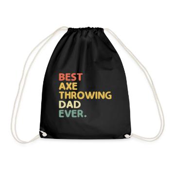 Meilleur papa lanceur de hache jamais ciblé père hachette - Sac de sport léger - noir - Devant