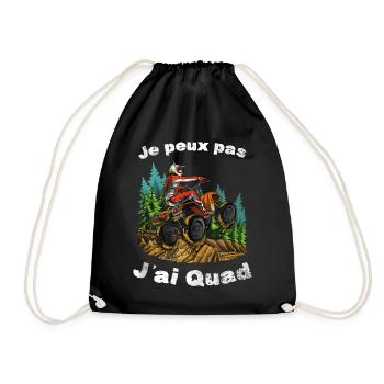 Je Peux Pas J'ai Quad - Sac de sport léger - noir - Devant