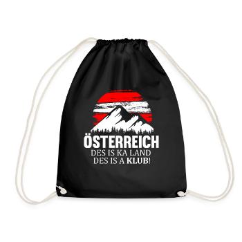 AUSTRIA ÖSTERREICH DES IS KA LAND DES IS A KLUB - Turnbeutel - Schwarz - Vorne