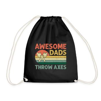 Awesome Dads Throw Axes Hache Throwing Hachette - Sac de sport léger - noir - Devant