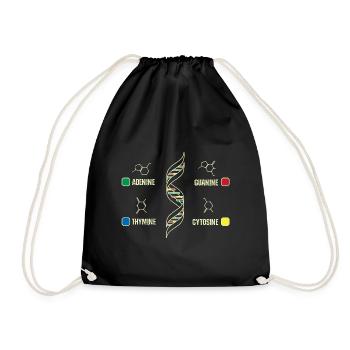 DNA biochemist - Drawstring Bag - black - Front