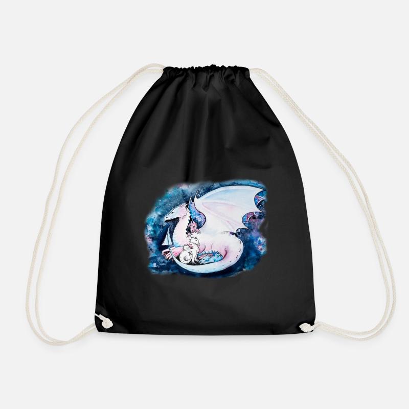 Trans Pride Dragon - Turnbeutel - Schwarz