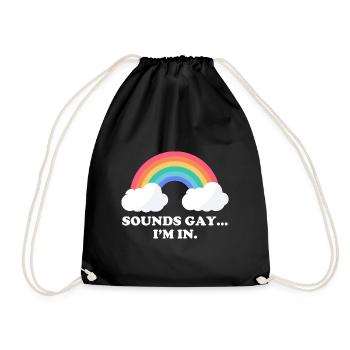 J’ai l’air gay Je suis LGBTQ Droits - Sac de sport léger - noir - Devant